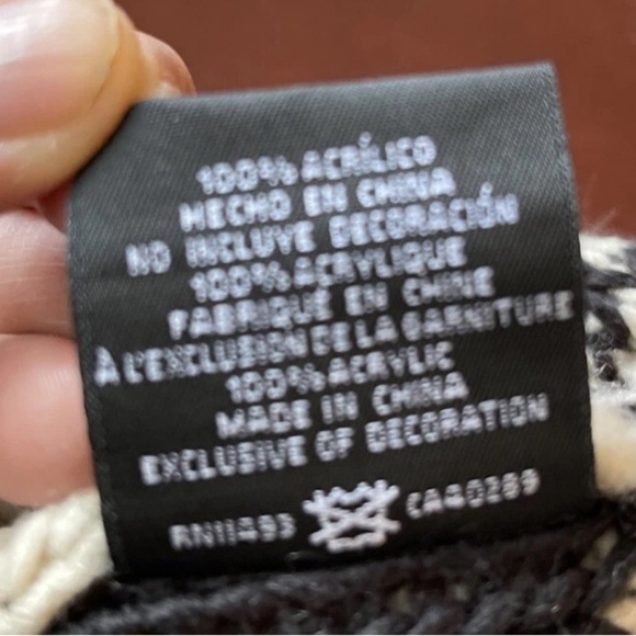 LA Kings Kids Knit Beanie - Black and Cream Women - Picture 4 of 5